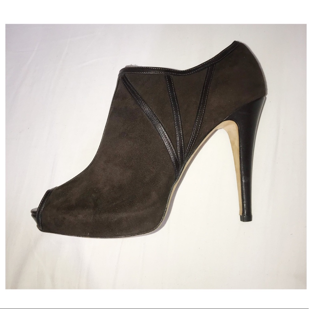 Chocolate Brown Badgley Mischka Couture Booties